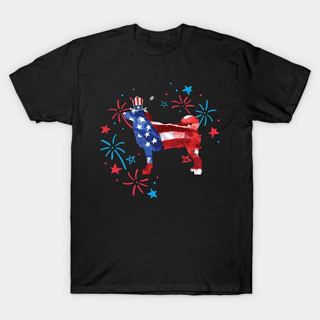 Shiba Inu Uncle Sam Hat 4Th Of July T-Shirt by TerronesAdrianer